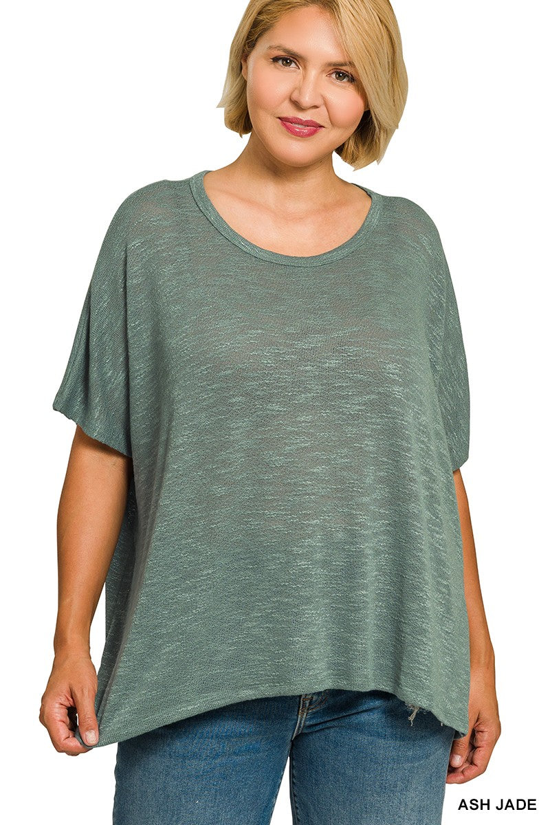 Oversized Slub Hacci Top