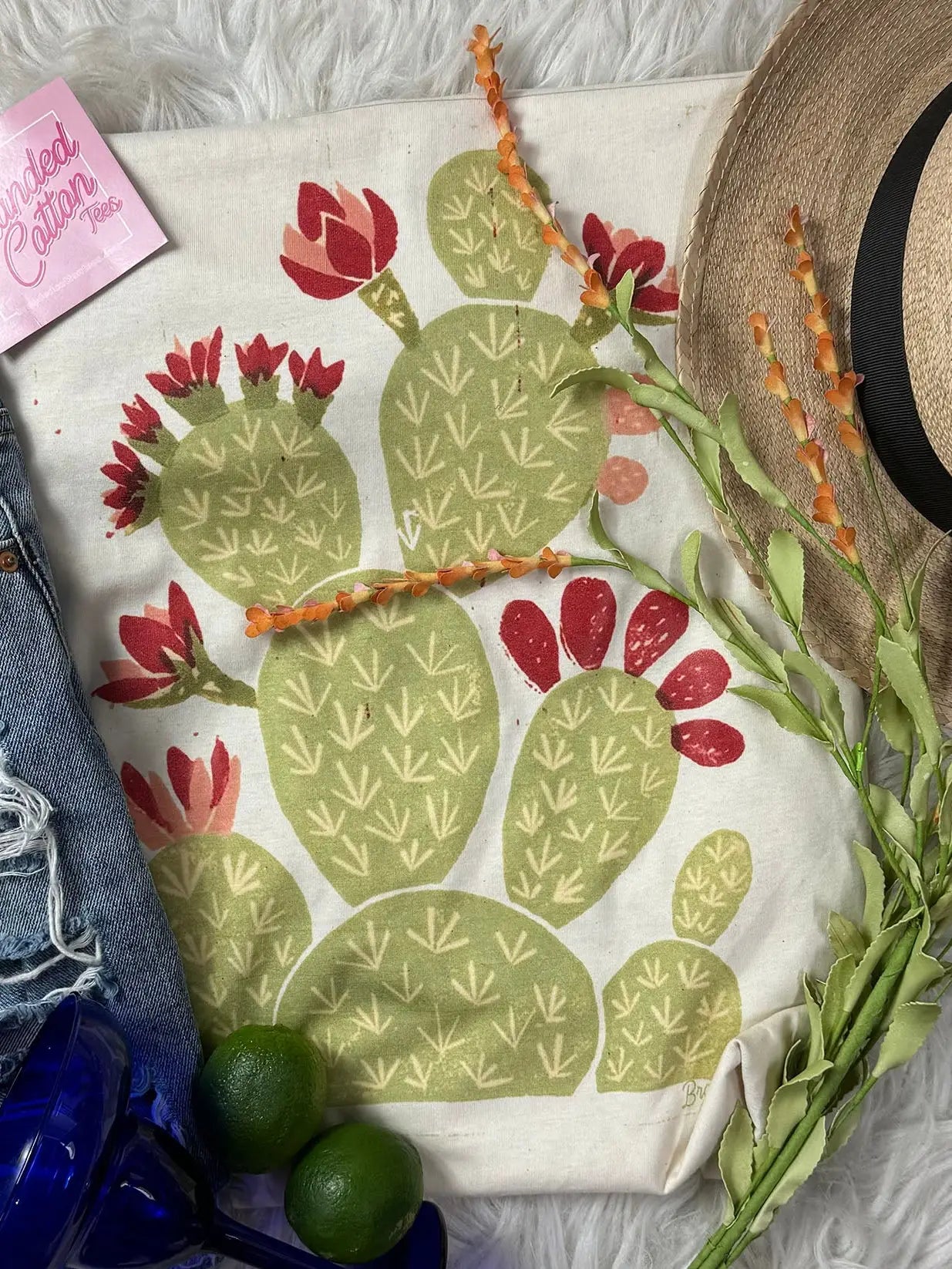 Distressed Cactus Tee