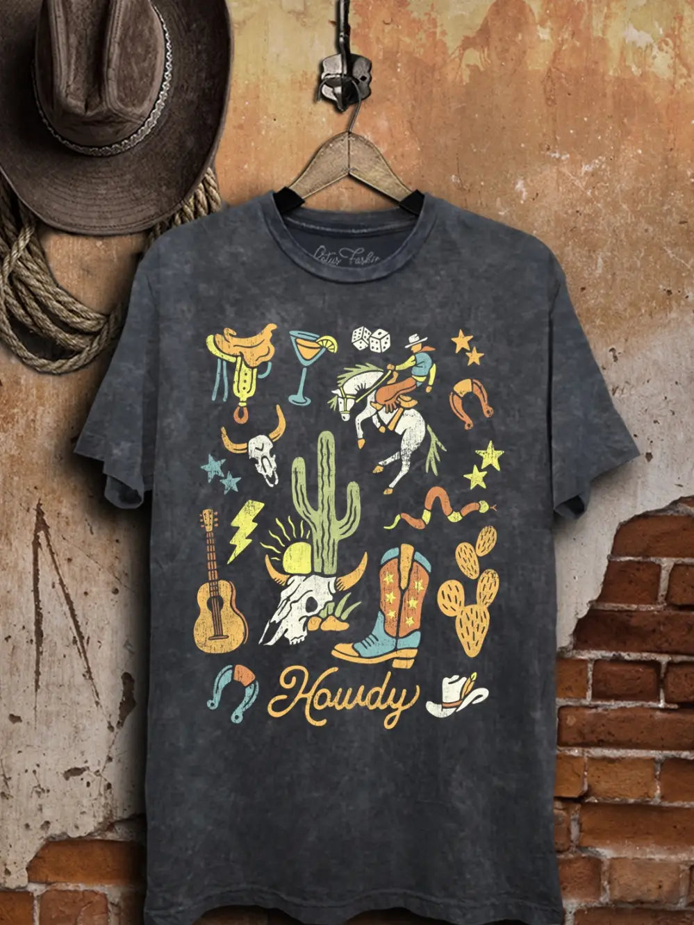 Howdy Western Graphic Top