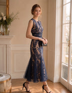 Botanical Gala Ethereal Midi Dress