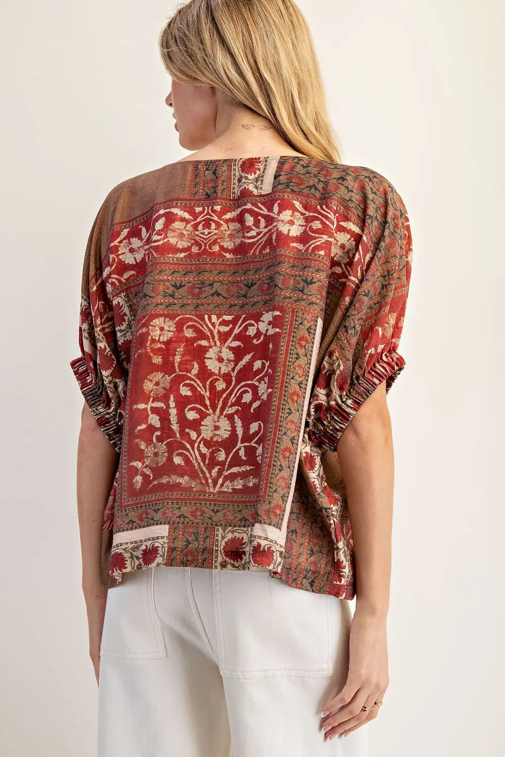 Artisanal Dolman Sleeve Boxy Top
