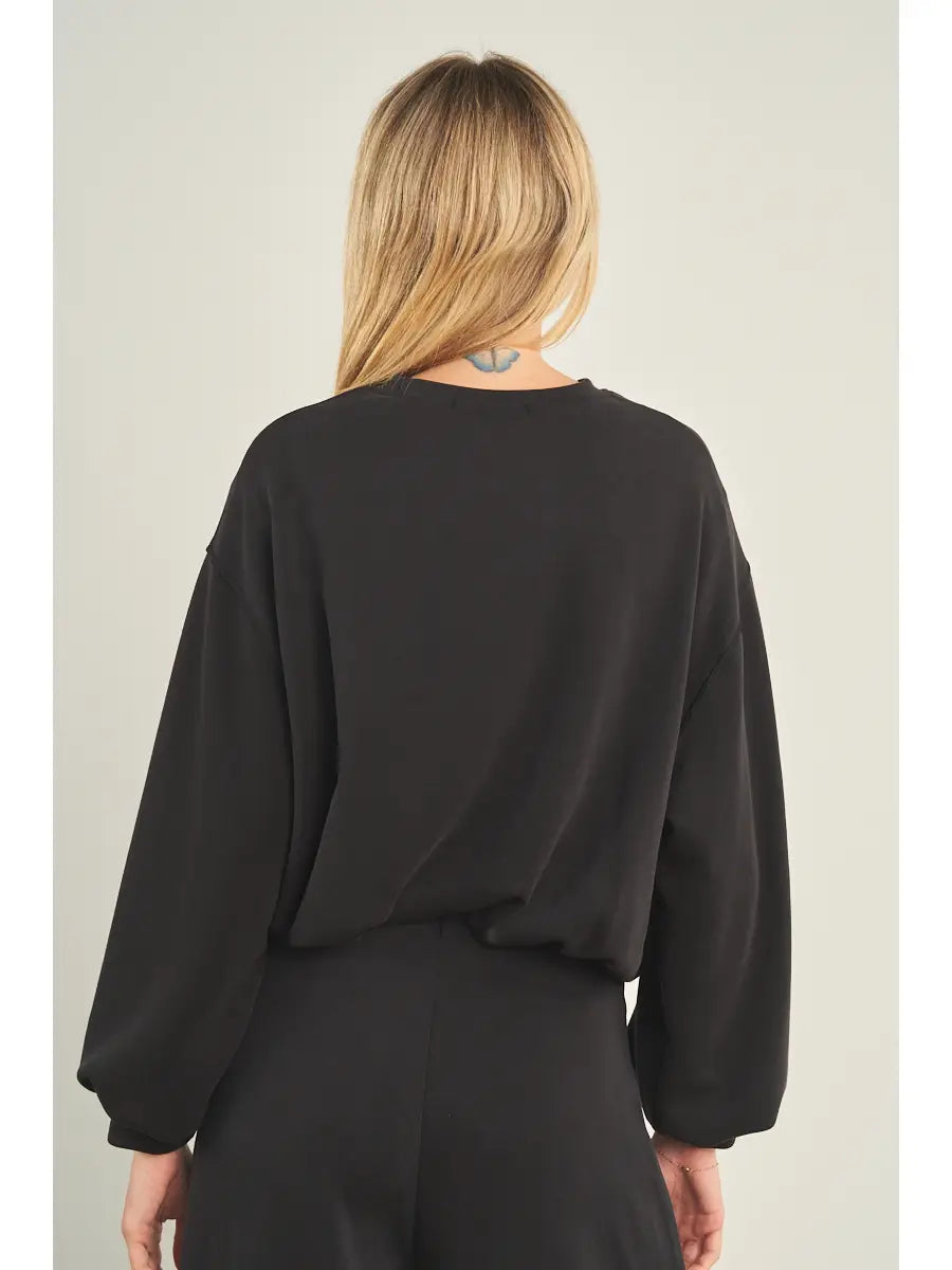 ANWND CROPPED Crewneck Sweatshirt