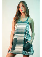 Striped Knit Mini Dress