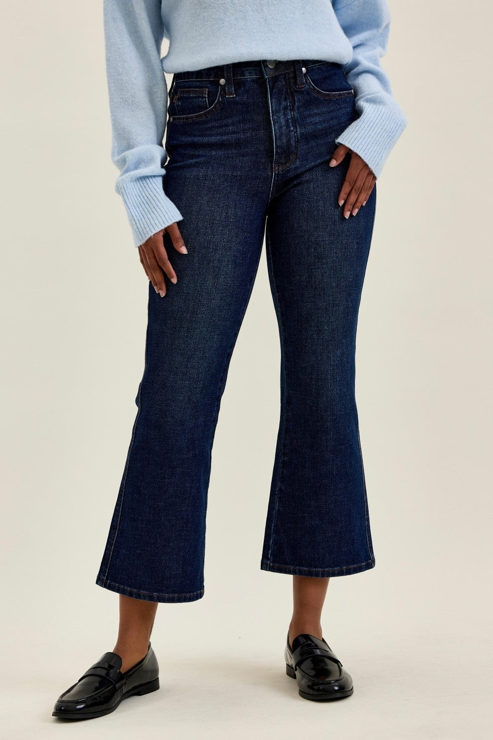 HW Amy Kick Flare Dk Rustic Indigo