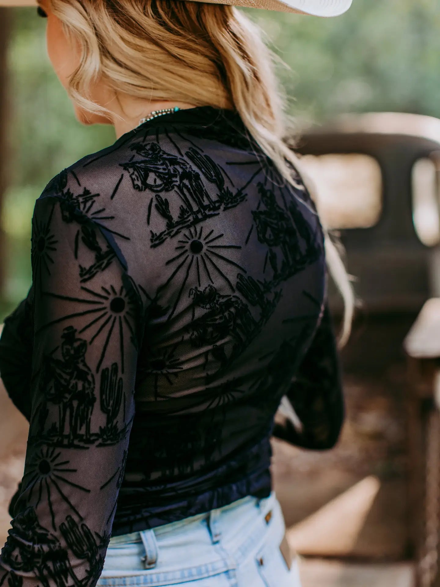 Sunshine 3D Mesh Top