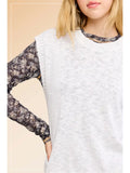 Loose Fit Sleeveless Ribbed Knit Crew Neck Top