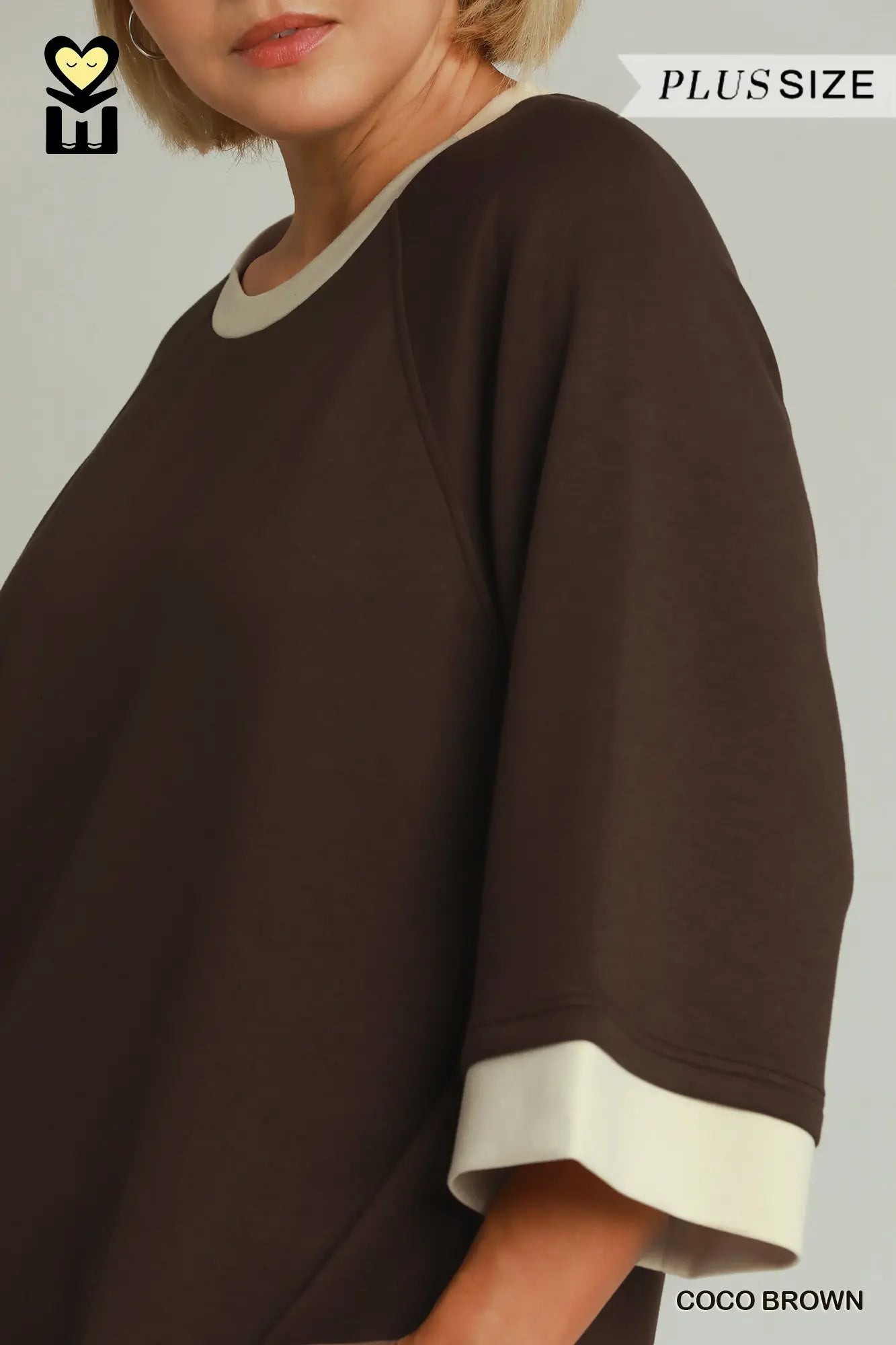 Colorblock Crewneck Raglan Sleeve Top