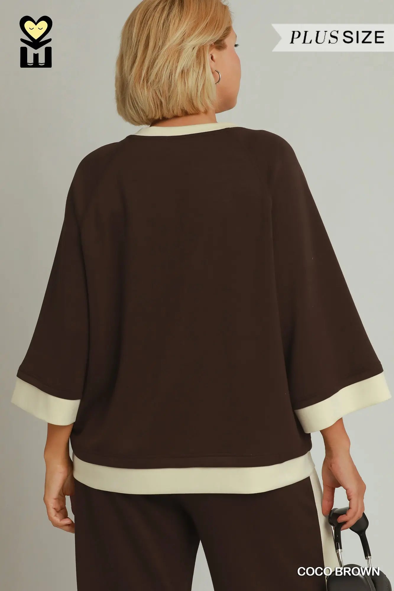 Colorblock Crewneck Raglan Sleeve Top