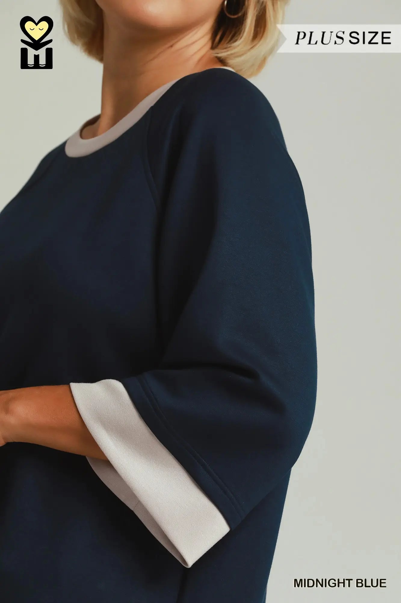 Colorblock Crewneck Raglan Sleeve Top