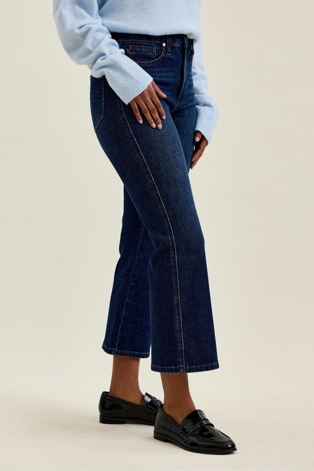 HW Amy Kick Flare Dk Rustic Indigo