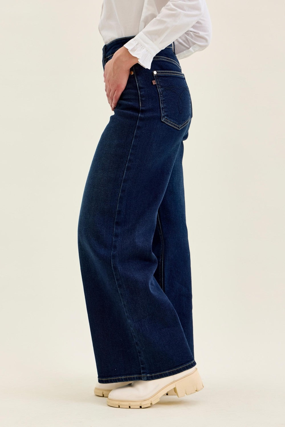 HW Petite "lux" Retro Wide Dk Twilight Blue