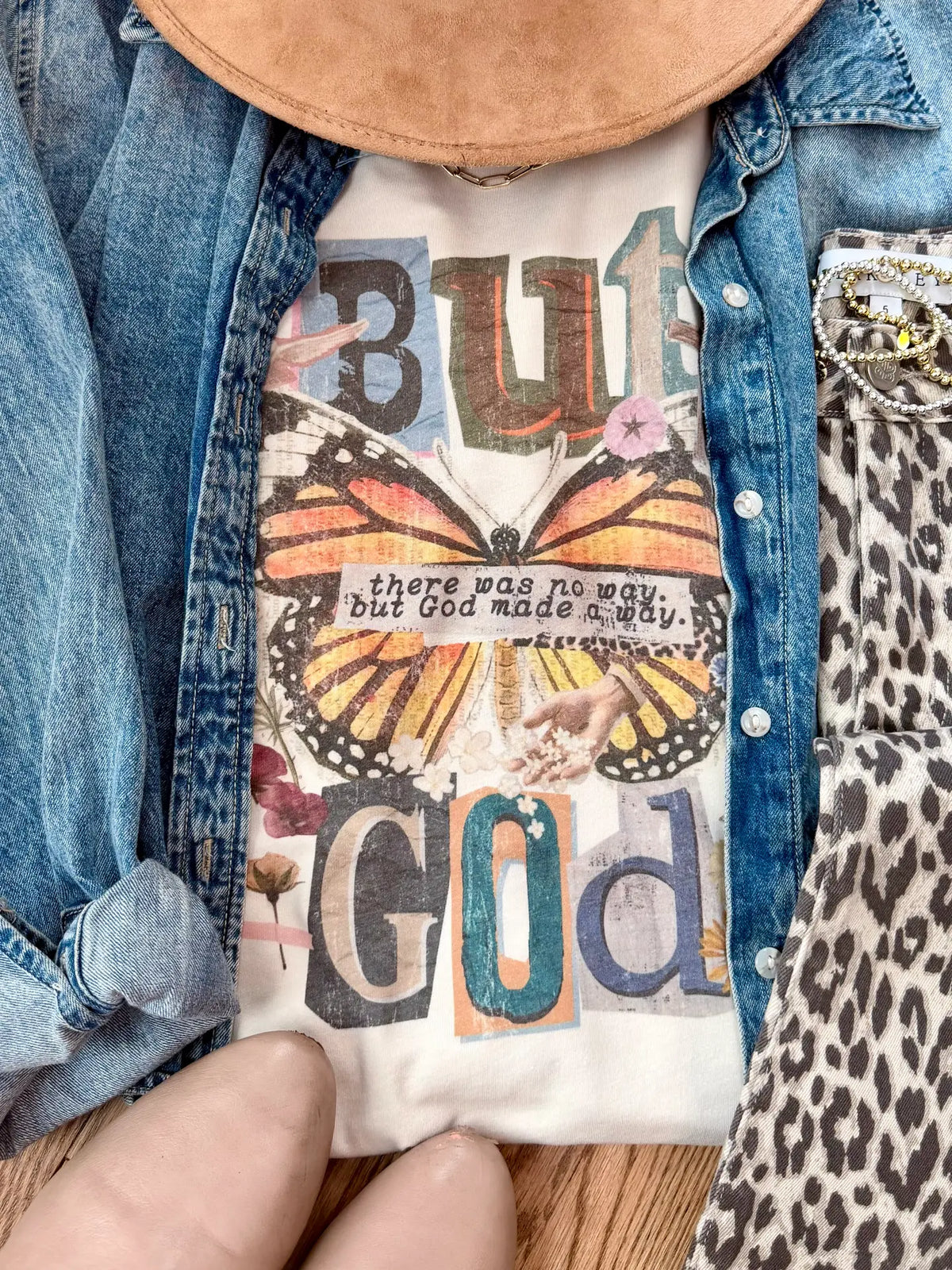 Boho Butterfly God Graphic Tee