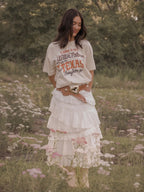 Long Live Willie Nelson & Texas Longhorns Thrifted Tee