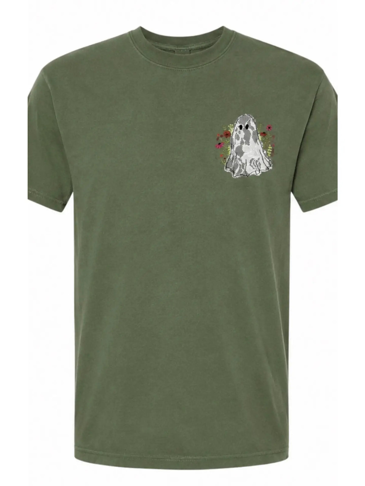 Embroidered Lace Appliqué Ghost Tee
