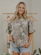 Dolly Parton Signature Script Licensed Camo Tee