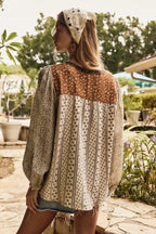 Mixed Floral Print Blouse