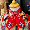 Horse Trail Embroidered Bandana