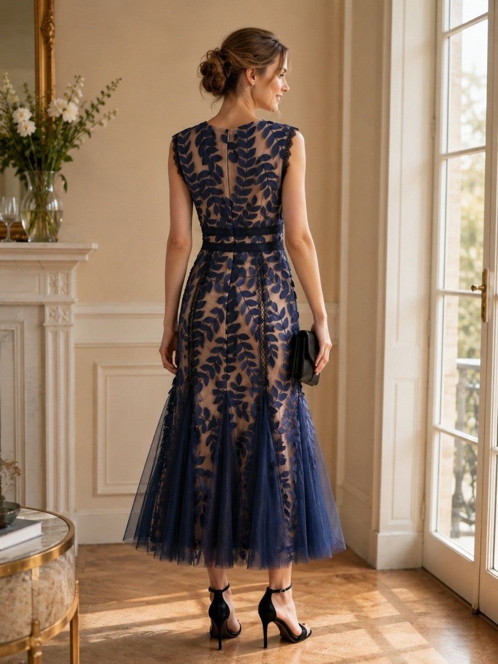 Botanical Gala Ethereal Midi Dress