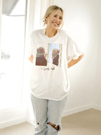 Dolly Parton Lipstick White Thrifted Licensed Tee