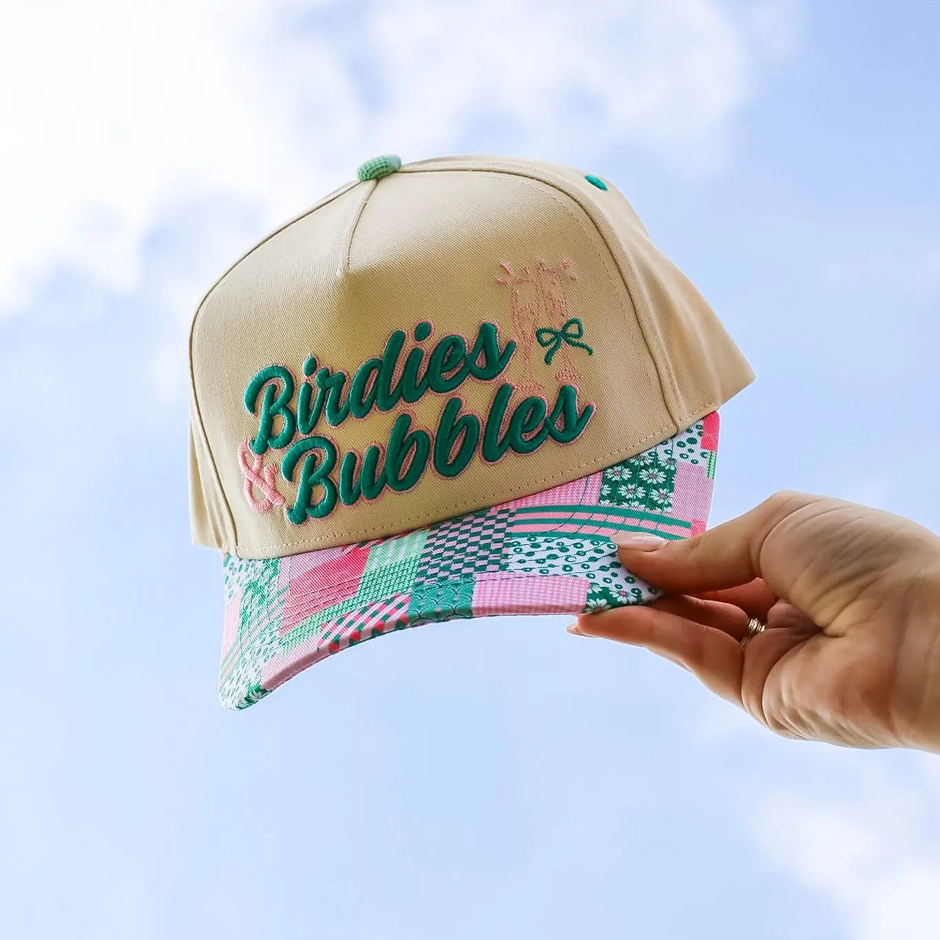 Birdies & Bubbles Canvas Cap