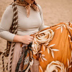 Rustic Wild Roses Large Wild Rag