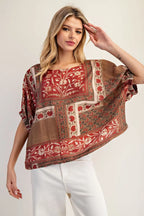 Artisanal Dolman Sleeve Boxy Top
