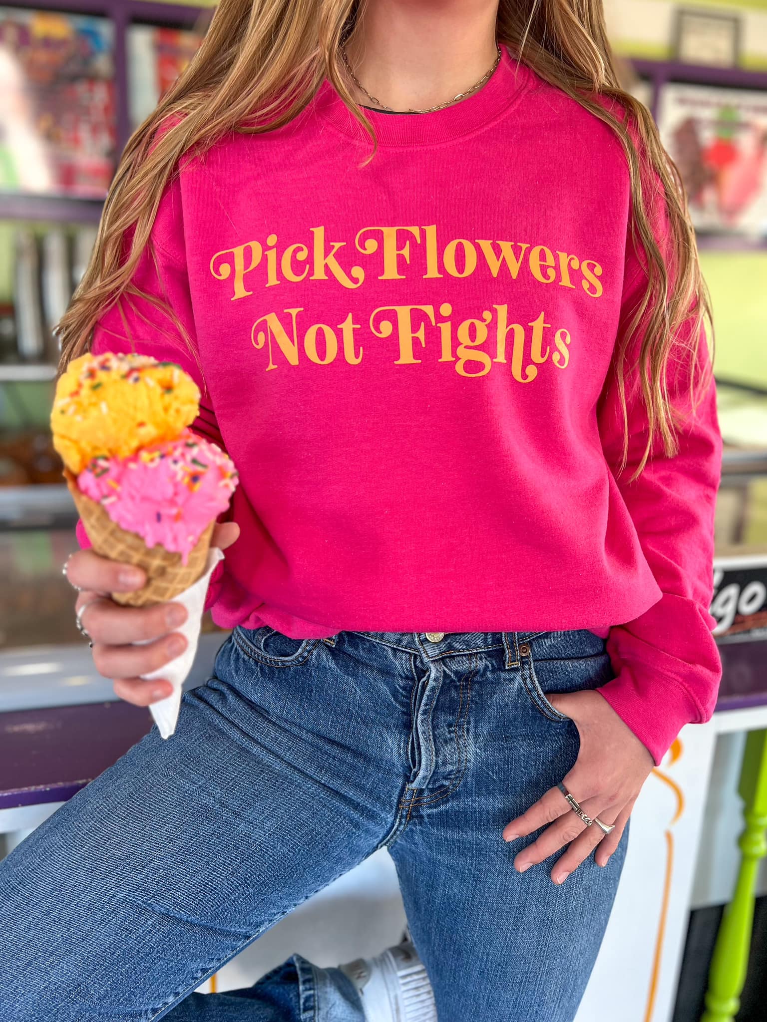 Pick Flowers Sweatshirt