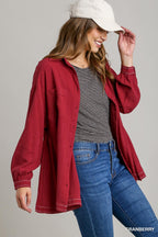 Linen Blend Button Down Tunic