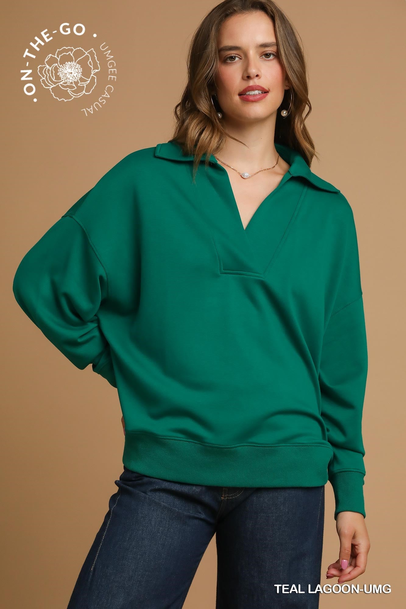 Luxeknit Collared Neck Top