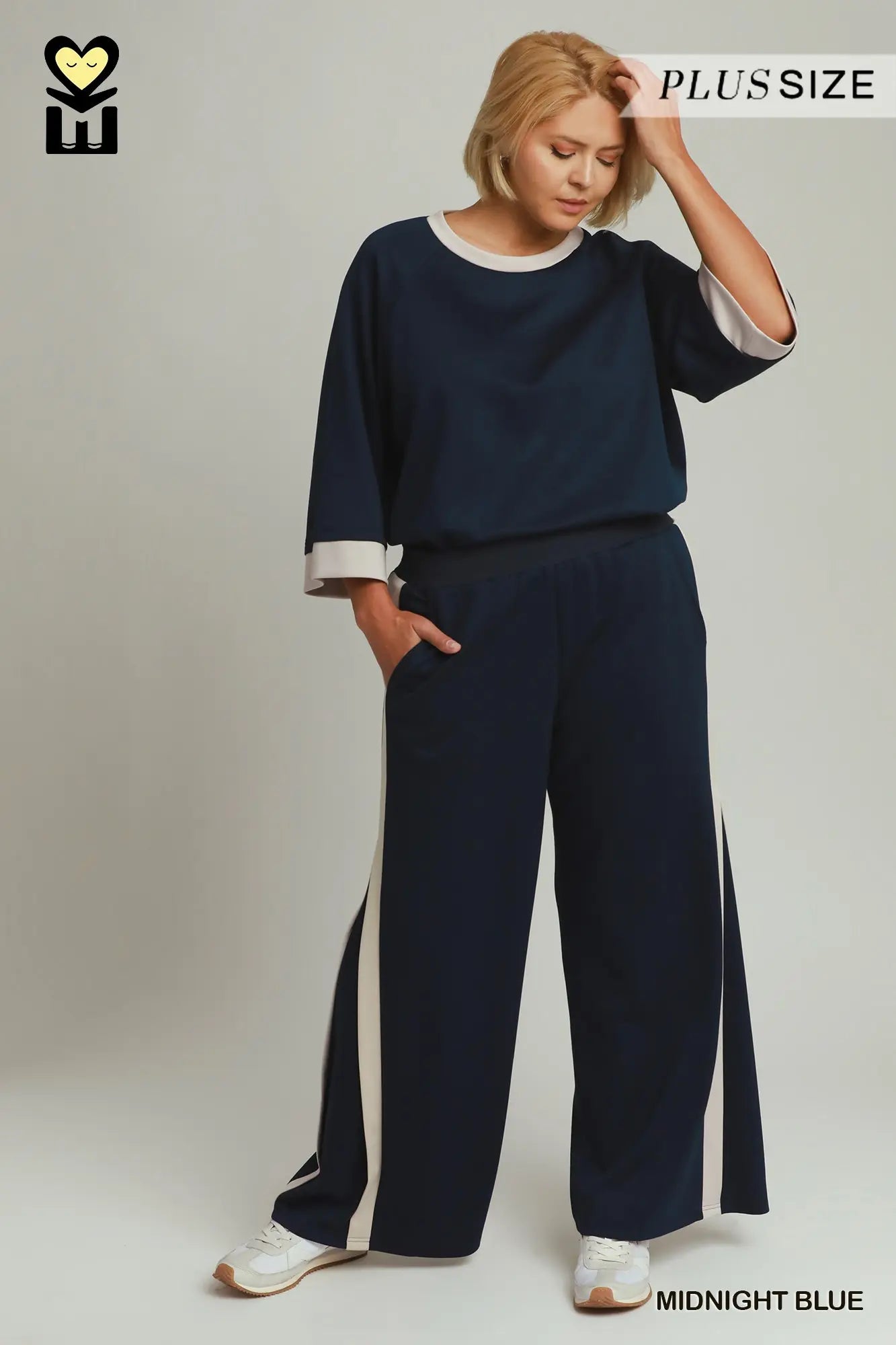 Colorblock Straight Pants 27