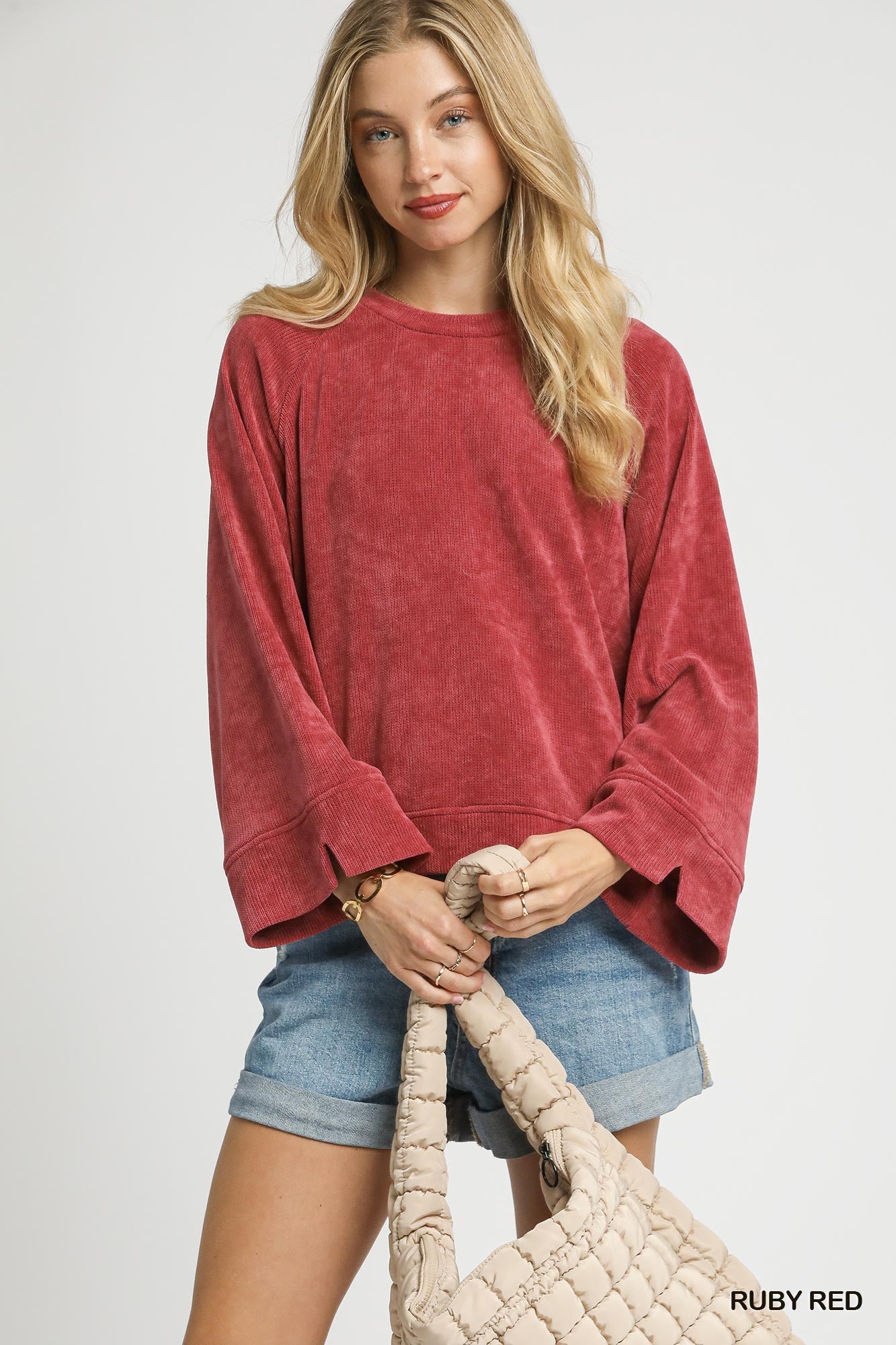 Knit Crew Neck Top