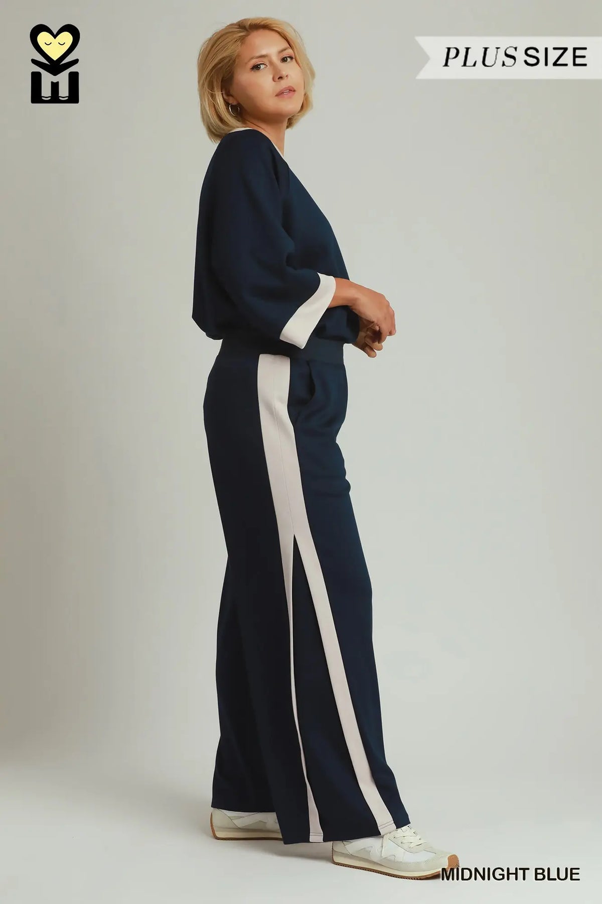 Colorblock Straight Pants 27"