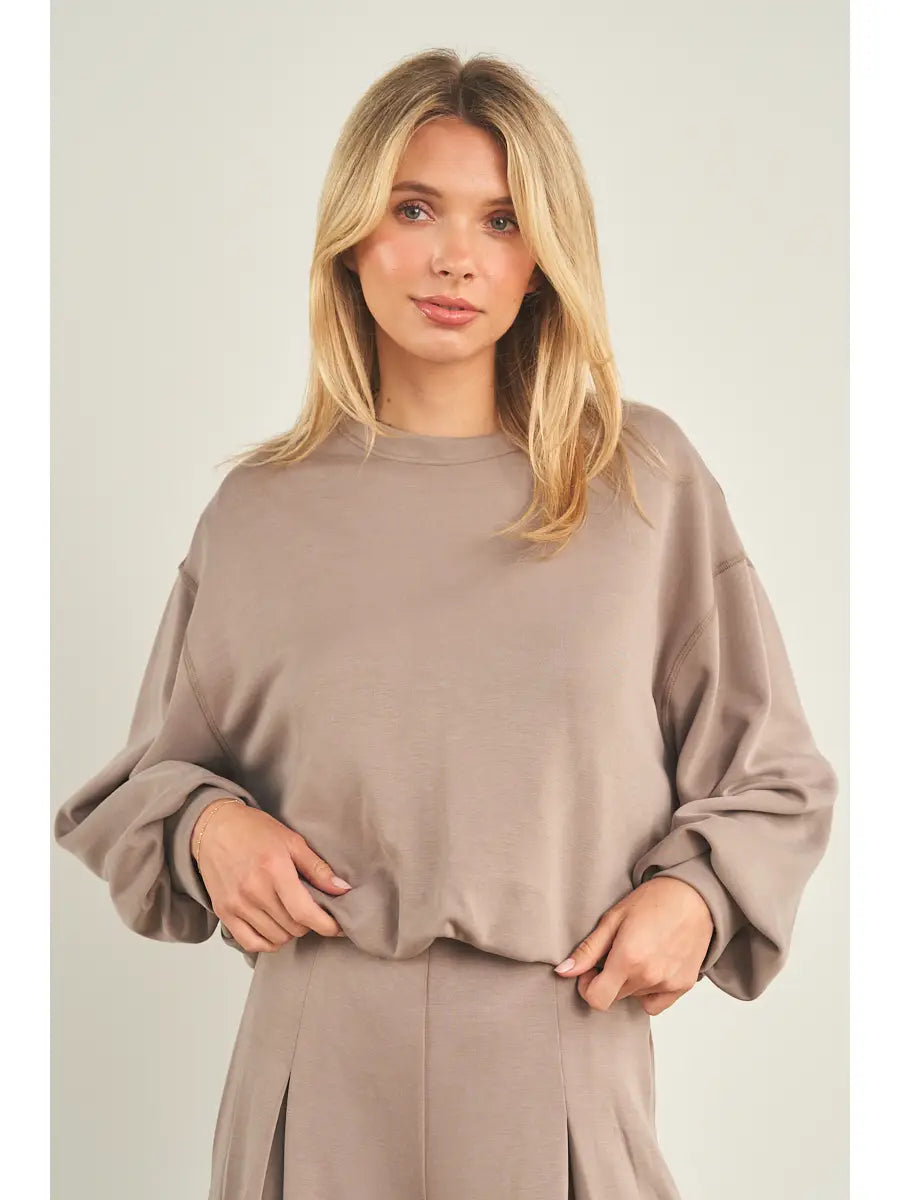 ANWND CROPPED Crewneck Sweatshirt