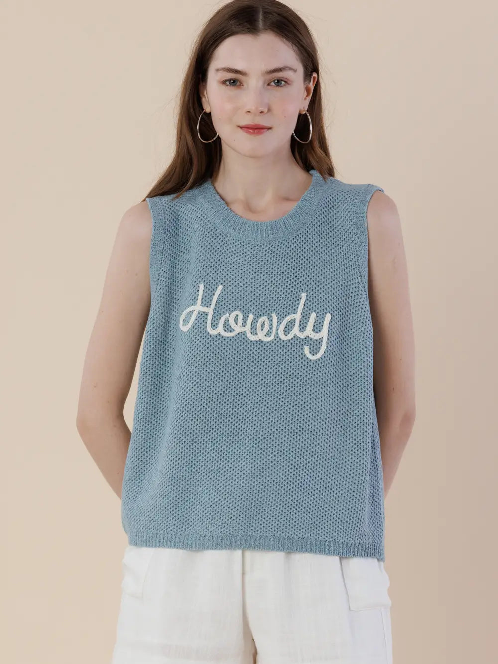 Howdy Sweater Tank Top