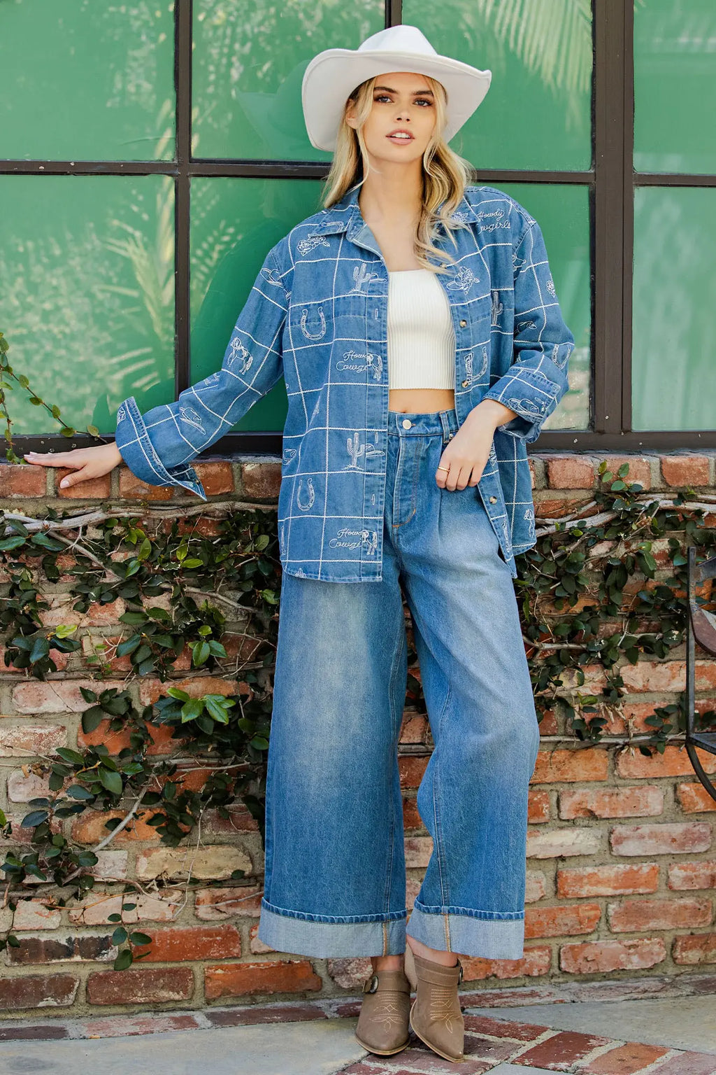 Mineral Washed Western Button Down