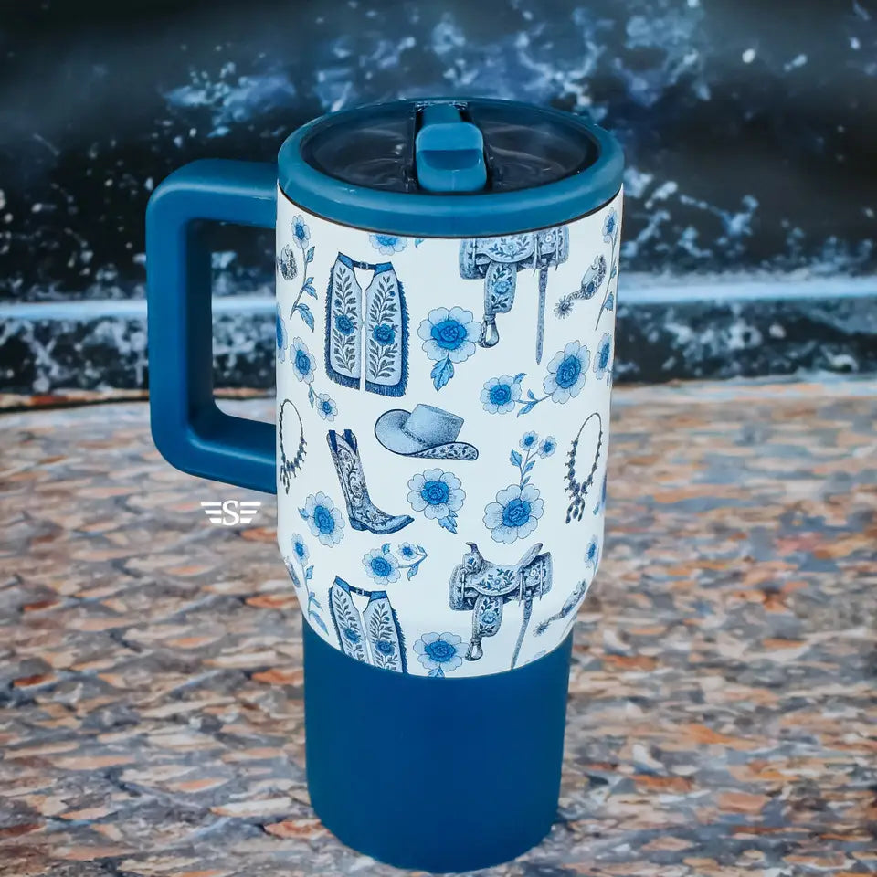 Wesern Chinoiserie Flip Flop Tumbler