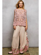 Bohemian Crochet Relaxed Sleeveless Top