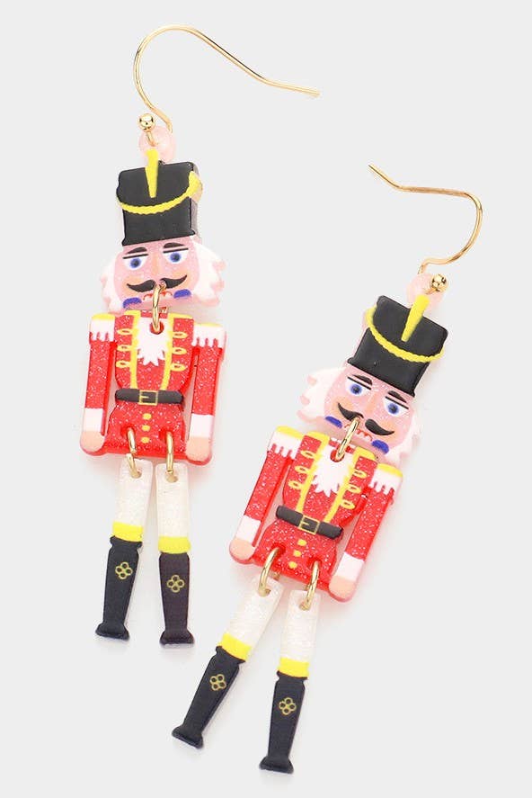 Christmas Soldier Nutcracker Dangle Earring