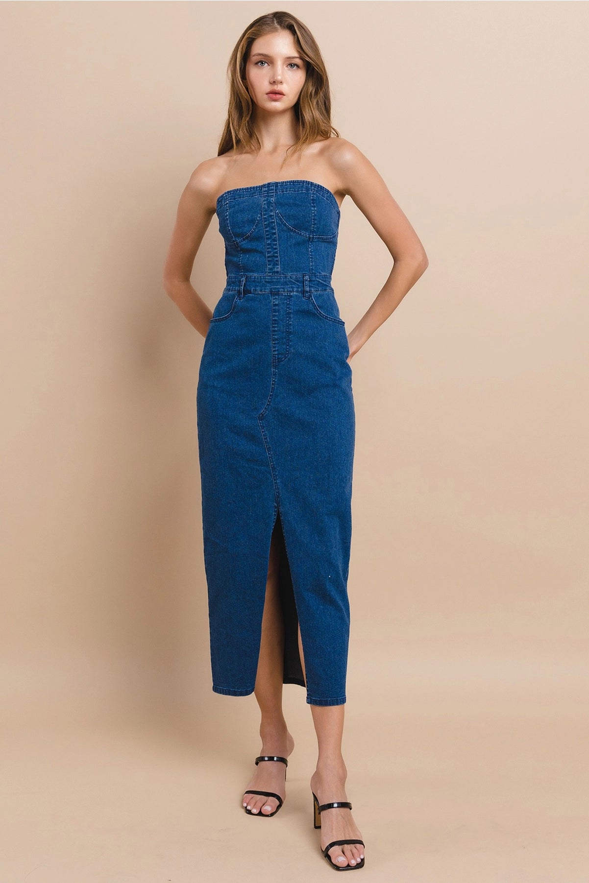 Denim Midi Dress