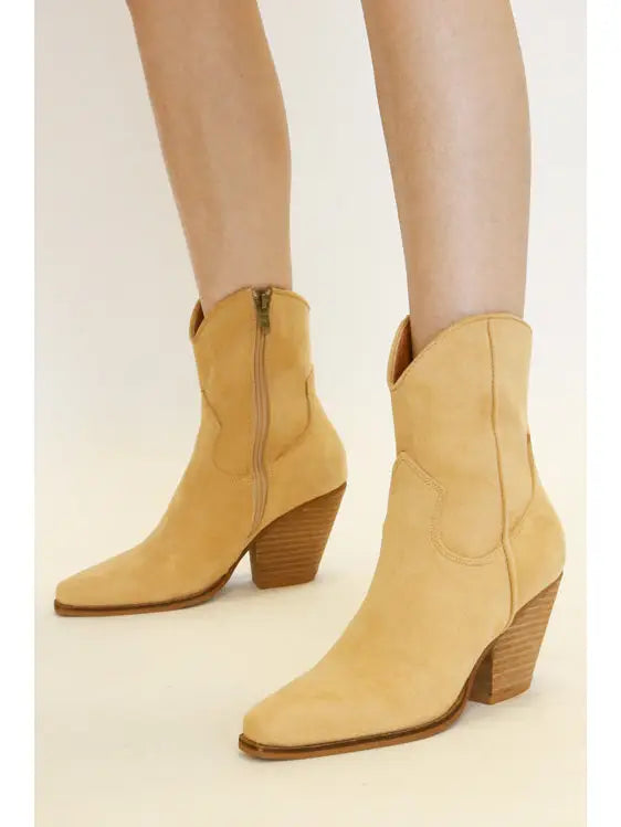Jianna Western Ankle Boots