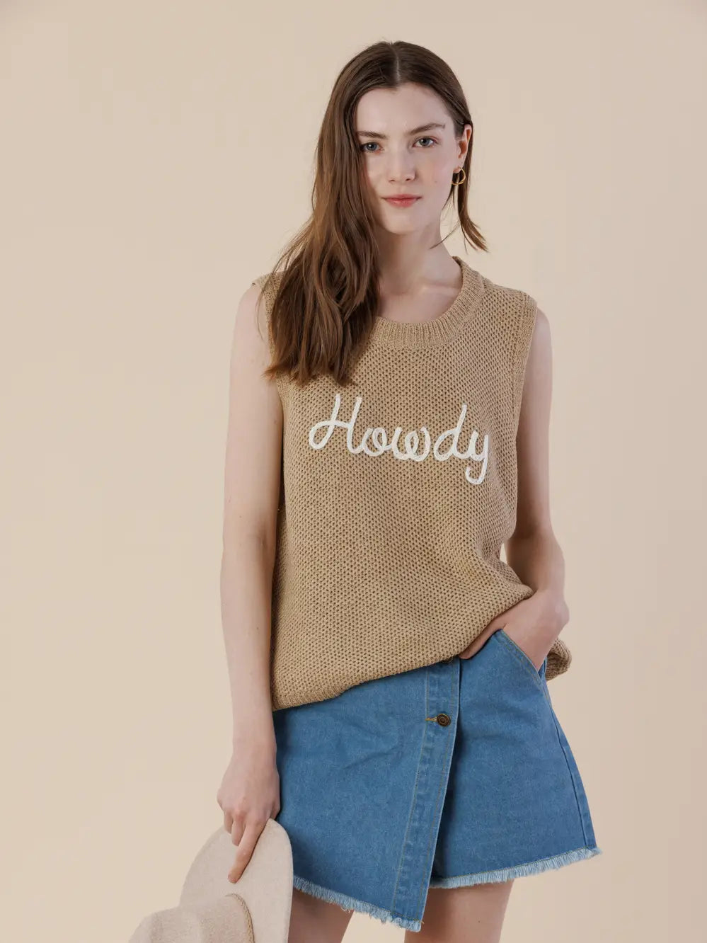 Howdy Sweater Tank Top