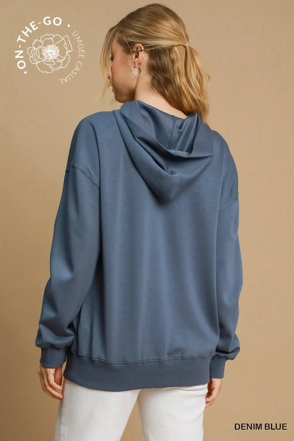 Luxeknit Rutched Sleeve Hoodie
