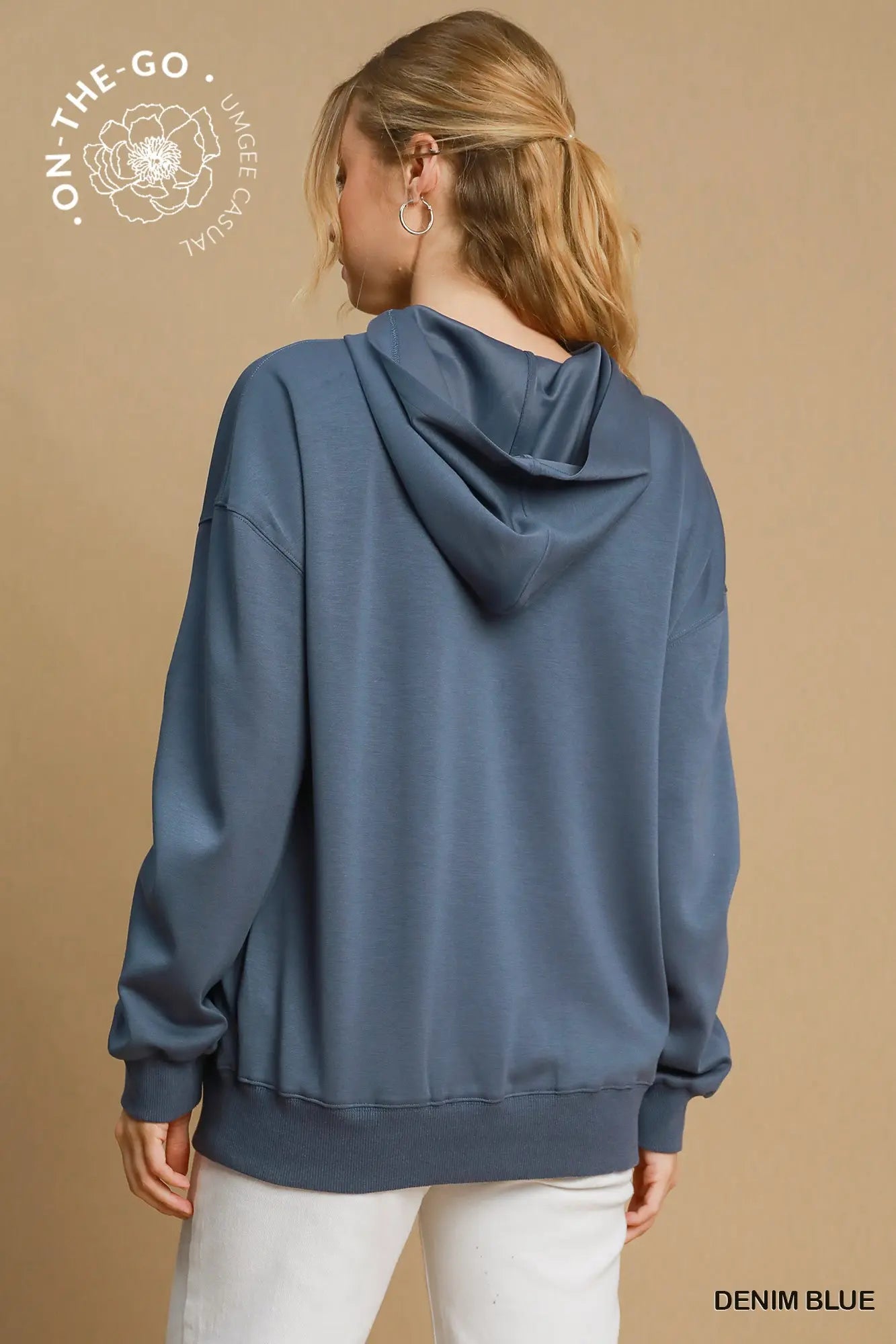 Luxeknit Rutched Sleeve Hoodie