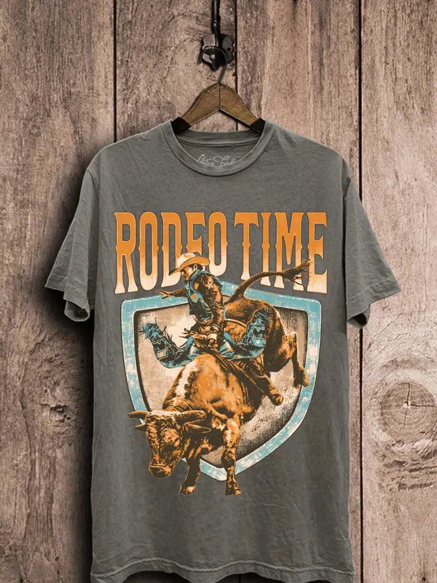 Rodeo Time Bull Ride Graphic Tee