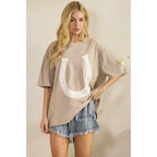 Lucky Charm Horseshoe Oversized Tee