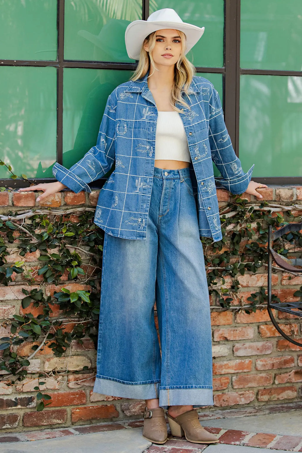 Mineral Washed Western Button Down