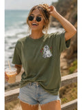 Embroidered Lace Appliqué Ghost Tee