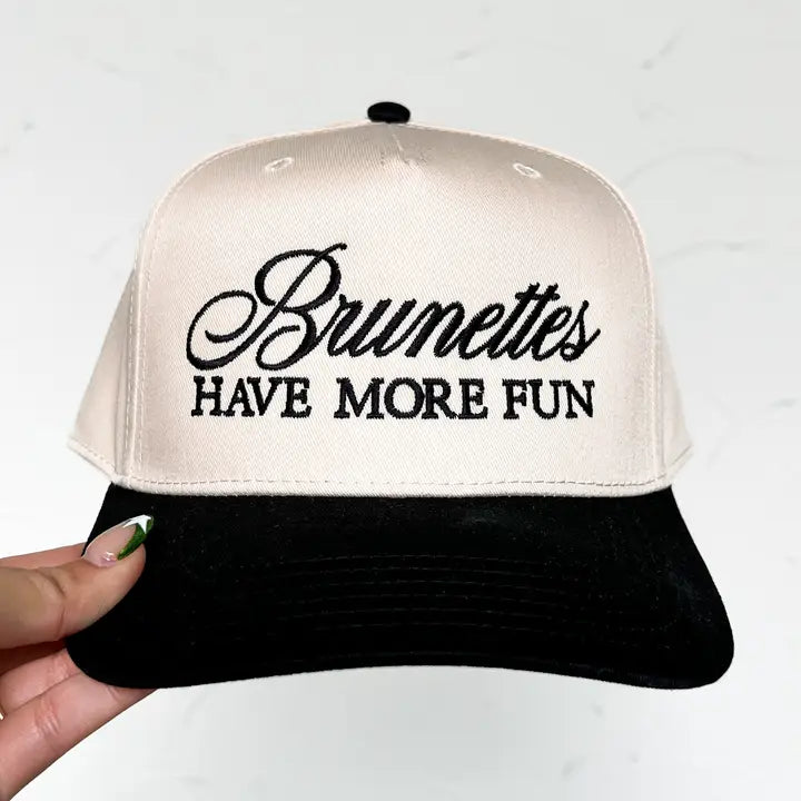 Brunettes Have More Fun Cap