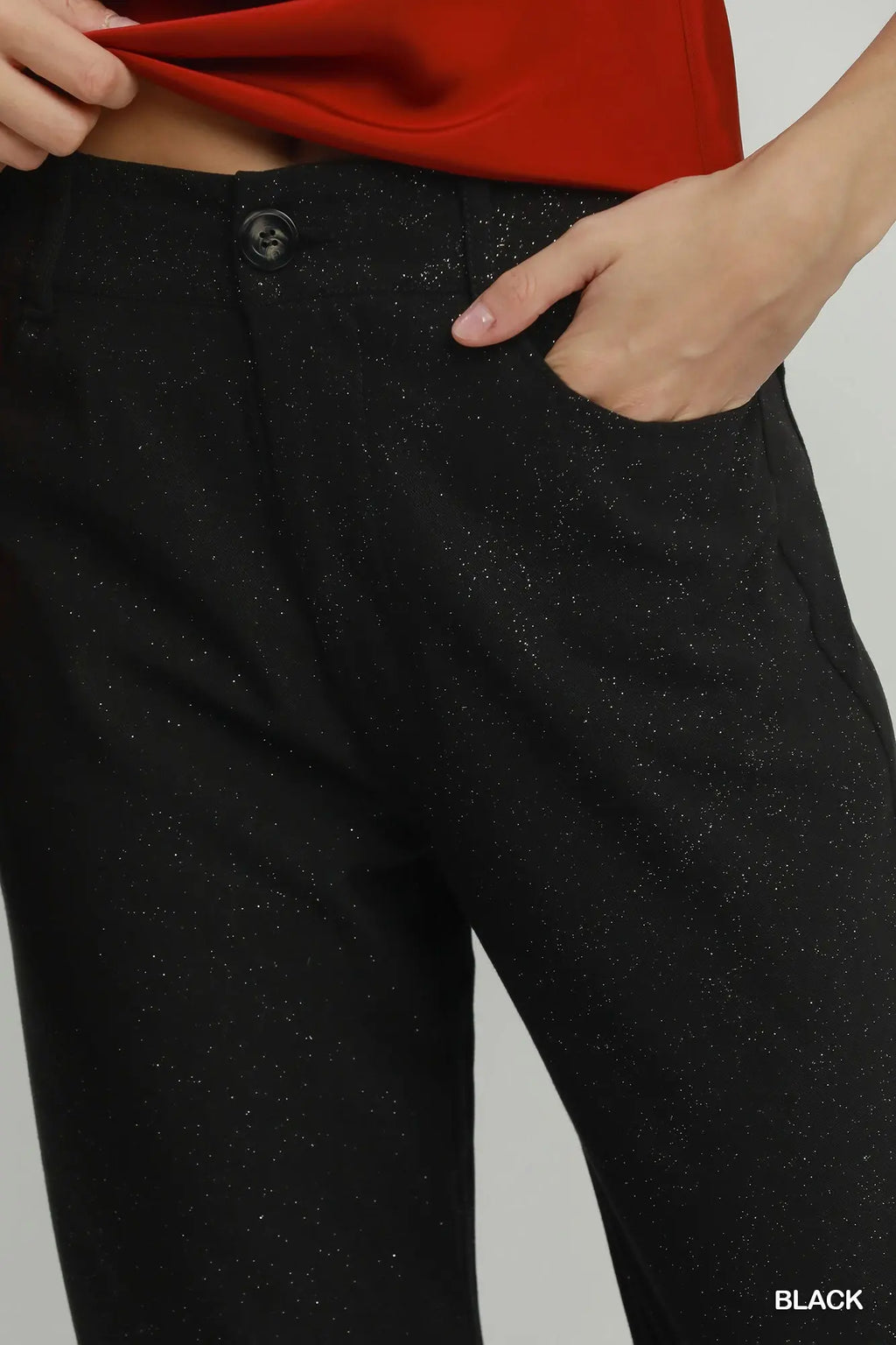 Shimmer Wide-Leg Pants
