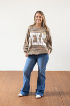 Texas Graphic Camo Sweatshirt